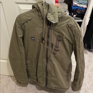 G-Star Khaki Hooded Field Jacket